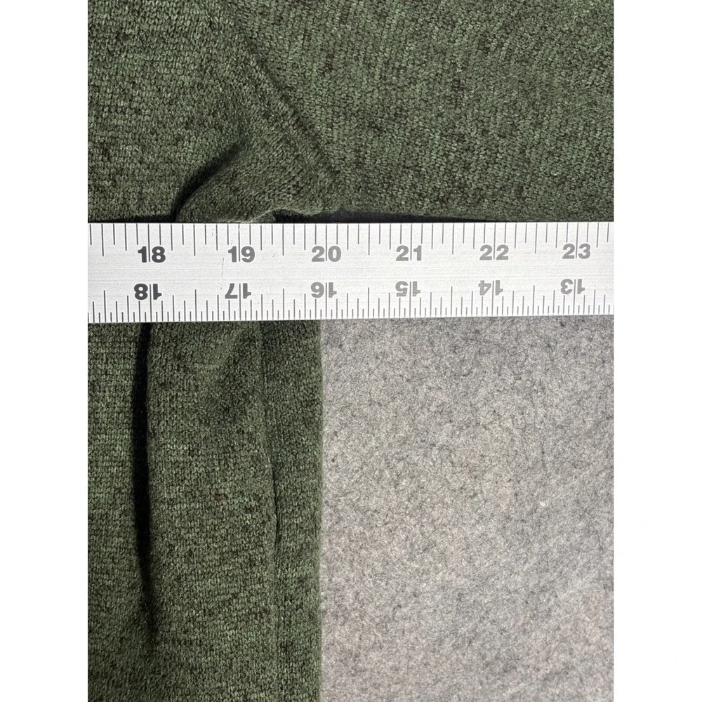 Eddie Bauer Mens Radiator Fleece Snap Mock Pullover Green Heather Large 1326578 - Picture 6 of 7